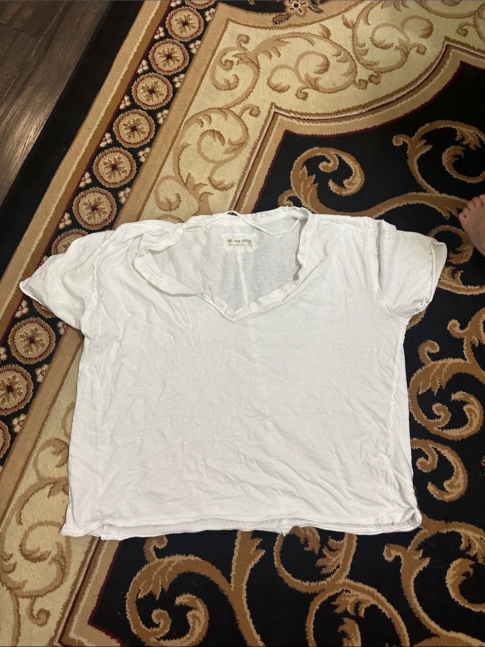 XS White V-Neck Women's Top - We The Free